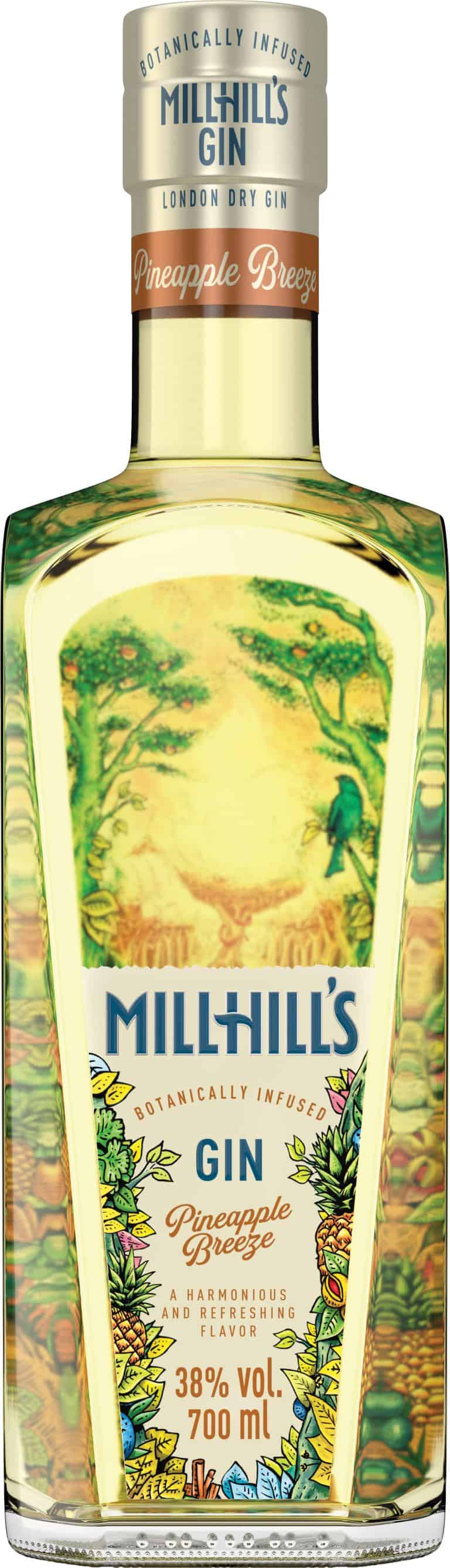 Millhill's Pineapple Breeze Gin 700ml